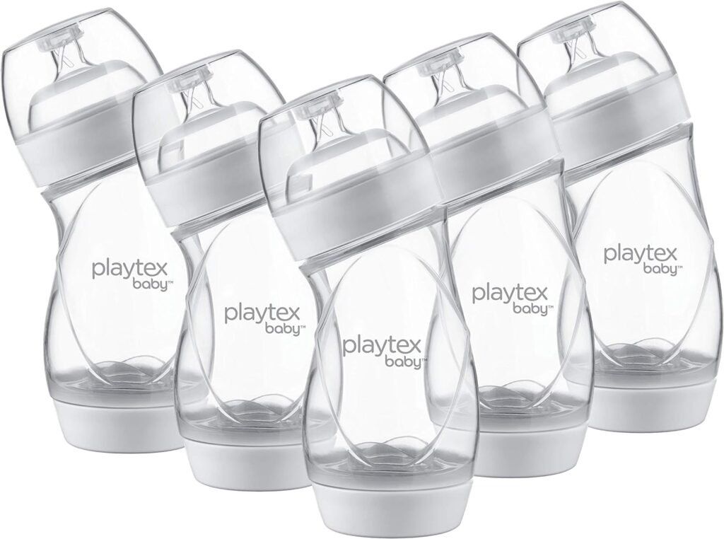 Playtex Baby Ventaire Bottle, Helps Prevent Colic  Reflux, Clear, 9 Oz, 5 Count - Pack of 1