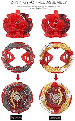 Best Beyblade in the World - Bey Battle Burst Gyro Blade Toy Set Gift with Portable Box 12 Spinning Tops 2 Two-Way Launcher Metal Fusion Attack Top Battling Game Gift for Boys Children Kids