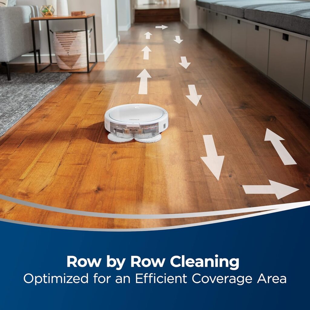 Bissell SpinWave Hard Floor Expert Pet Robot, 2-in-1 Wet Mop and Dry Robot Vacuum, WiFi Connected with Structured Navigation, 3115