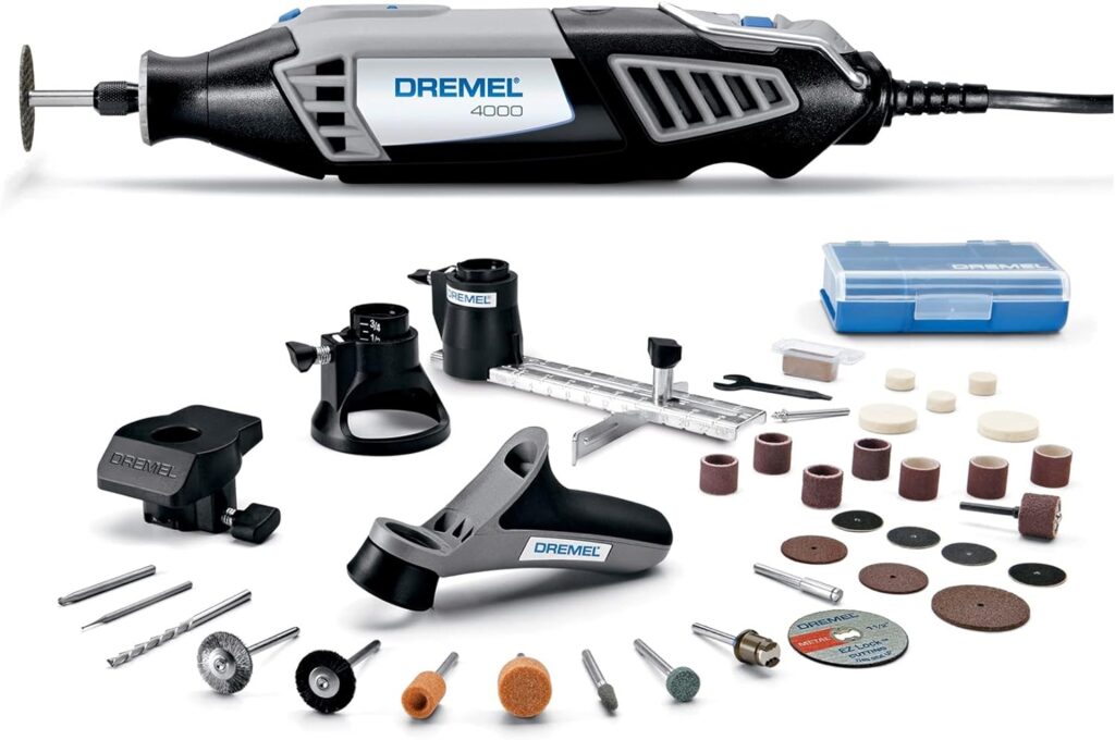 Dremel 4000-2/30 Variable Speed Rotary Tool Kit - Engraver, Polisher, and Sander- Perfect for Cutting, Detail Sanding, Engraving, Wood Carving, and Polishing- 2 Attachments  30 Accessories