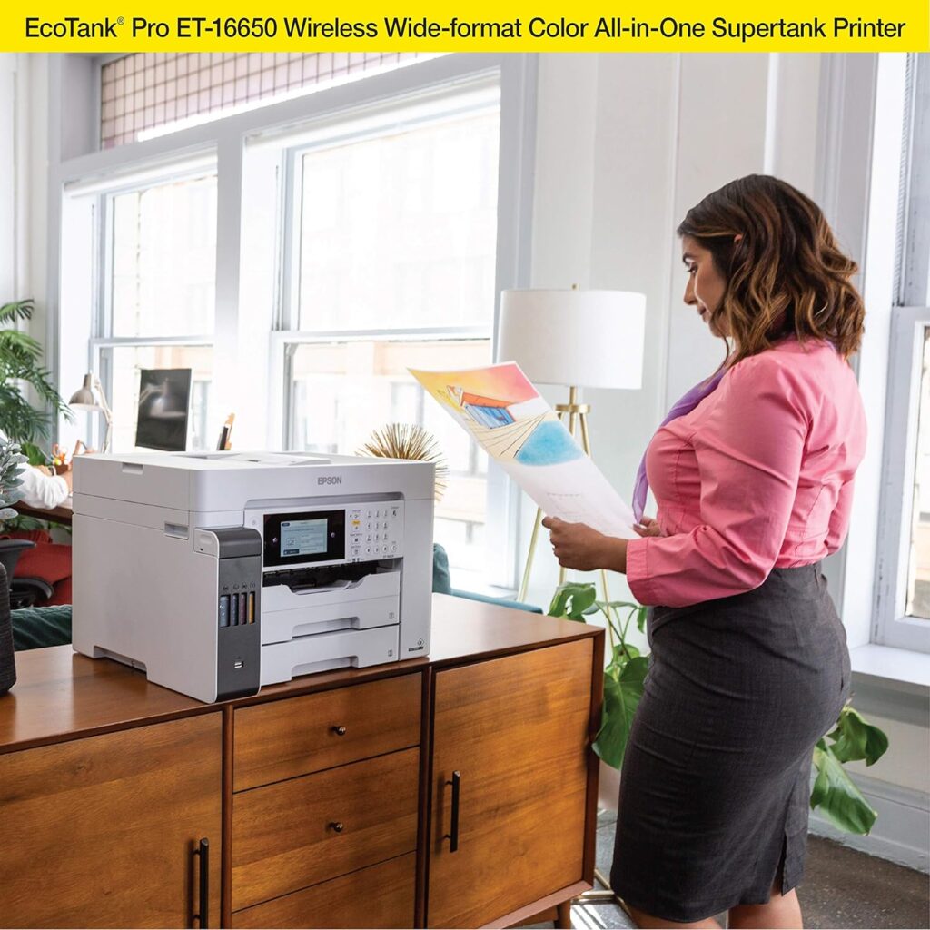 Epson® EcoTank® Pro ET-16600 SuperTank® Wide-Format Color Inkjet All-In-One Printer, White