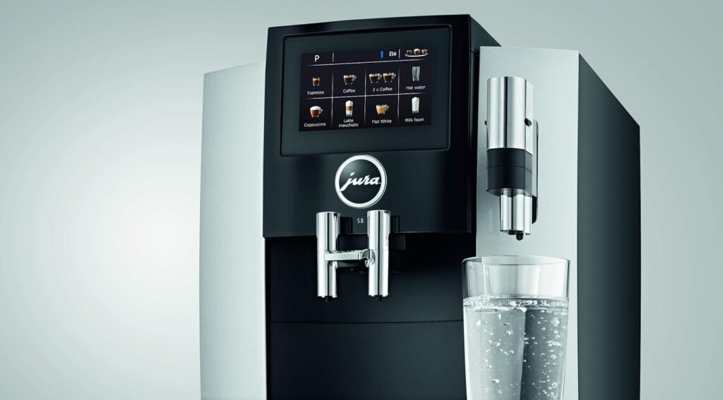 Jura Model Comparison - Jura S8 Automatic Coffee Machine 64 oz, Moonlight Silver