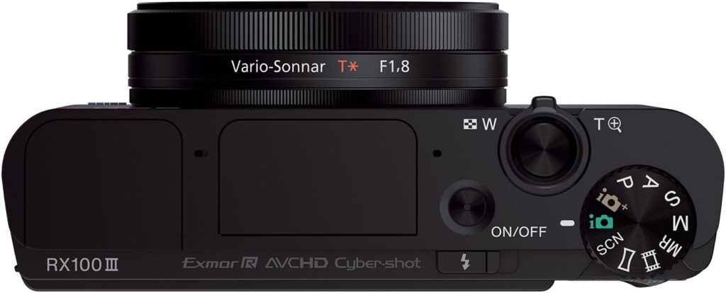 Sony RX100 III 20.1 MP Premium Compact Digital Camera w/1-inch Sensor and 24-70mm F1.8-2.8 ZEISS Zoom Lens (DSCRX100M3/B), 6in l x 4.65in w x 2.93in h, Black