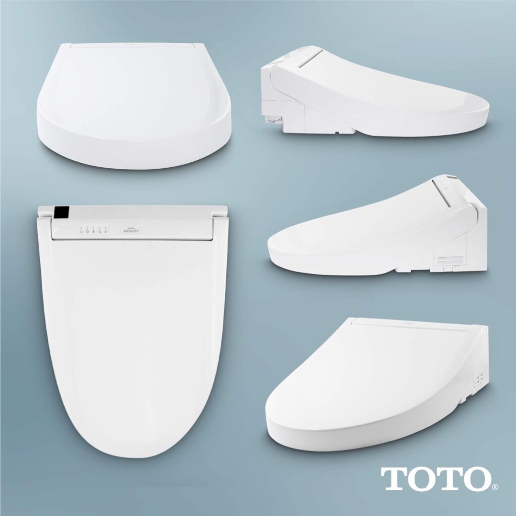 Toto Washlet Comparison - TOTO SW3084#01 WASHLET C5 Electronic Bidet Toilet Seat with PREMIST and EWATER+ Wand Cleaning, Elongated, Cotton White