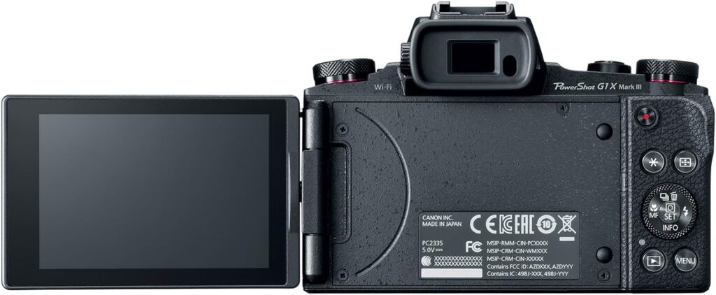 Canon PowerShot G1 X Mark III Digital Camera - Wi-Fi Enabled, Black (2208C001)