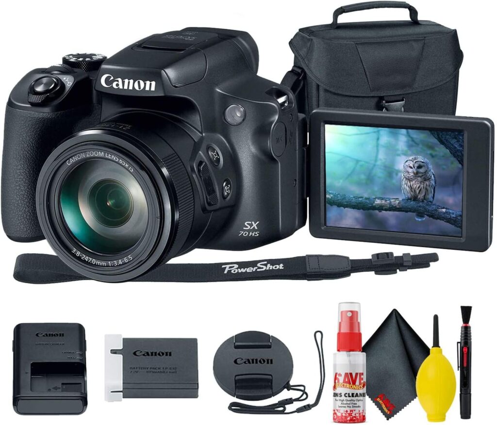 Canon PowerShot SX70 HS Digital Camera (3071C001) - Base Bundle