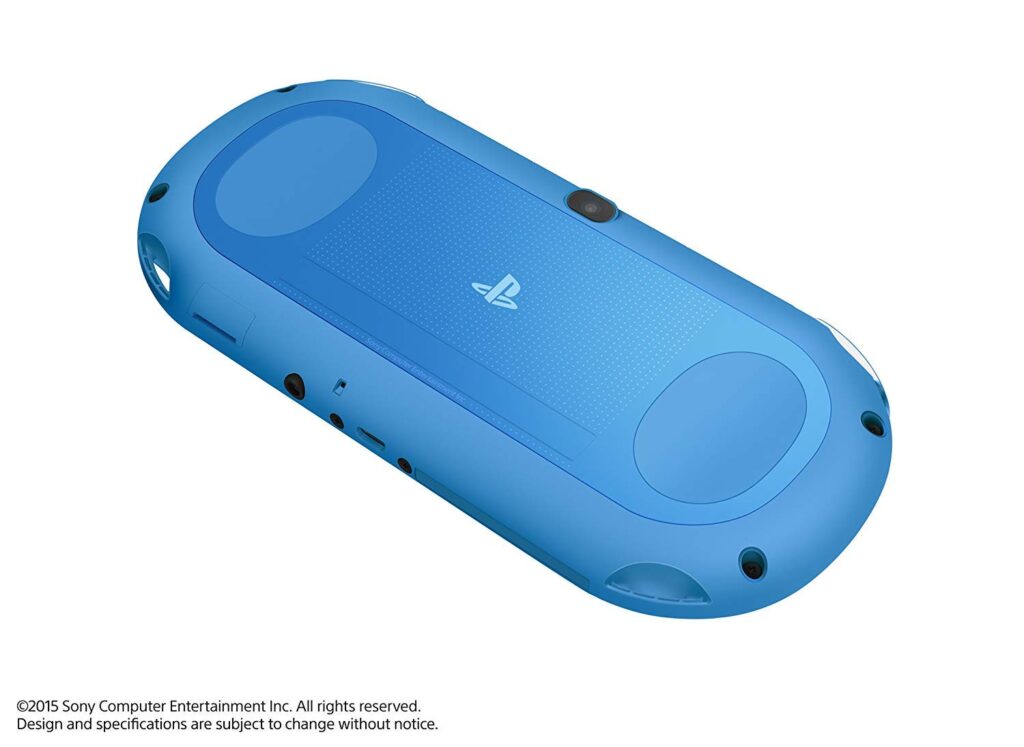 Sony Playstation Vita Wi-Fi 2000 Series with AC Adapter and Silicon Joystick Covers (Renewed) (Aqua Blue)