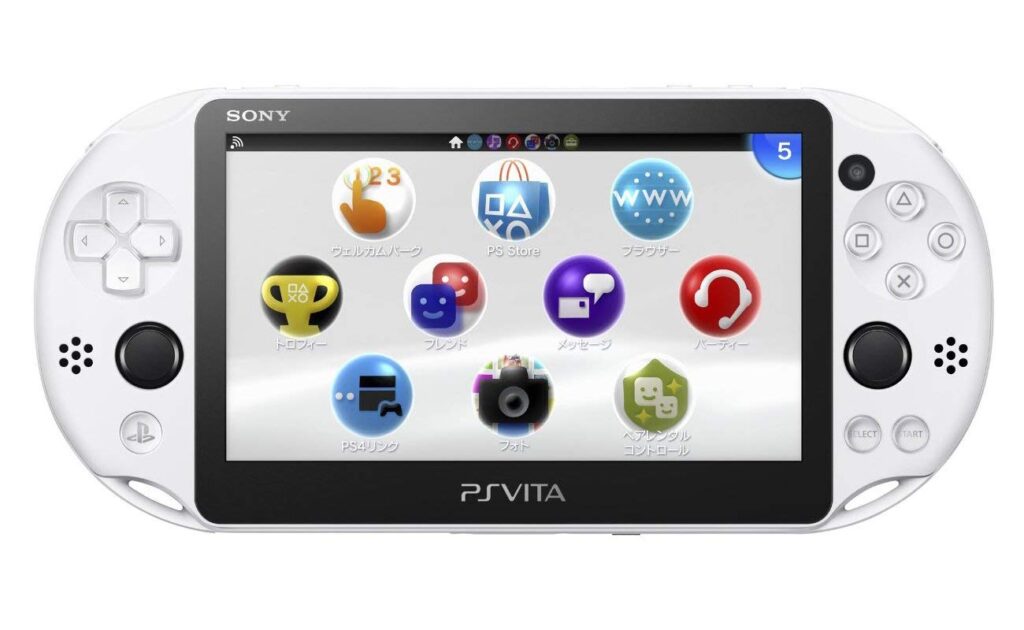 Sony Playstation Vita Wi-Fi 2000 Series with AC Adapter and Silicon Joystick Covers (Renewed) (Glacier)